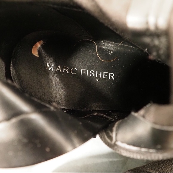 Marc Fisher sz 7.5 Leave2 black suede ankle booties - Picture 14 of 16